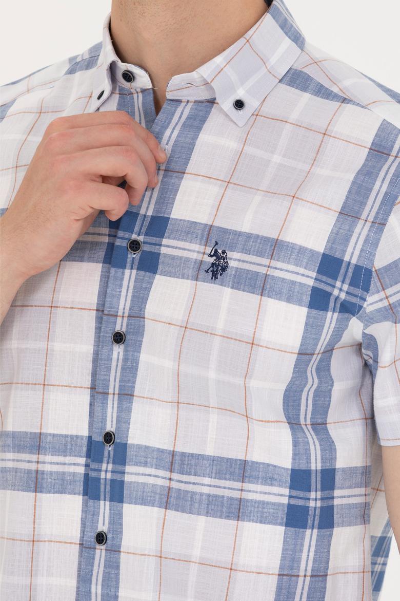 Erkek Lacivert Kısa Kollu Gömlek - 50267553007