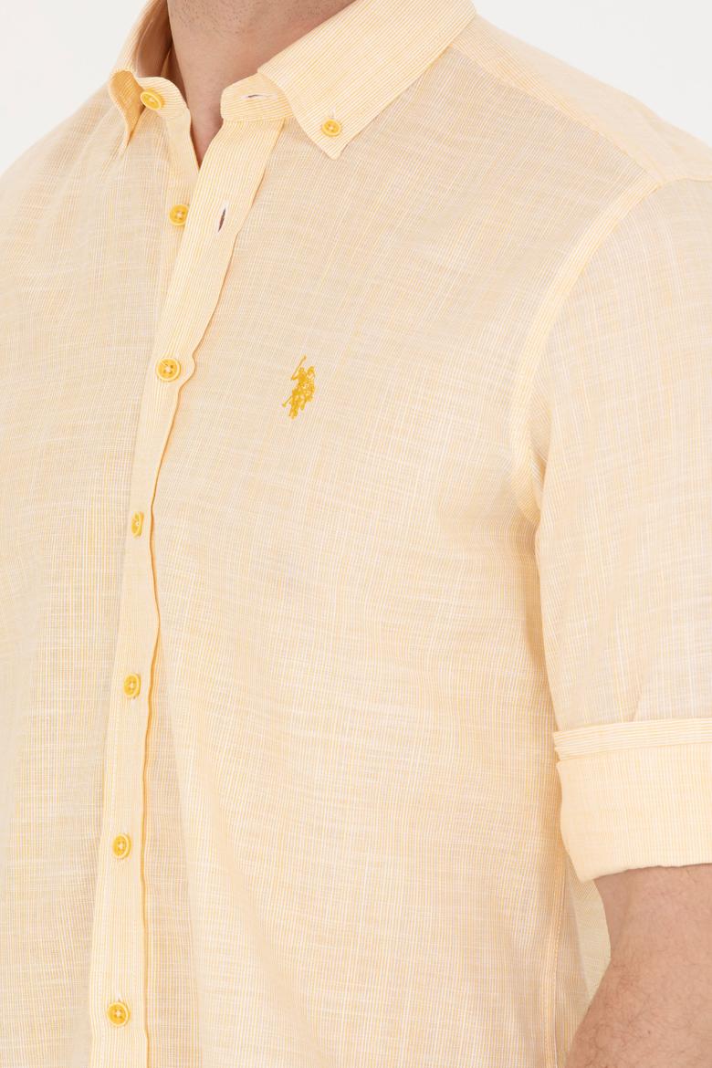 Erkek Sarı Uzun Kollu Gömlek - 50267647019