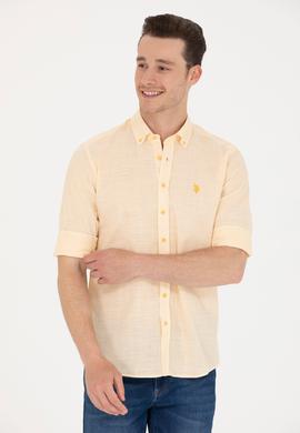 Erkek Sarı Uzun Kollu Gömlek - 50267647019