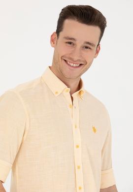 Erkek Sarı Uzun Kollu Gömlek - 50267647019