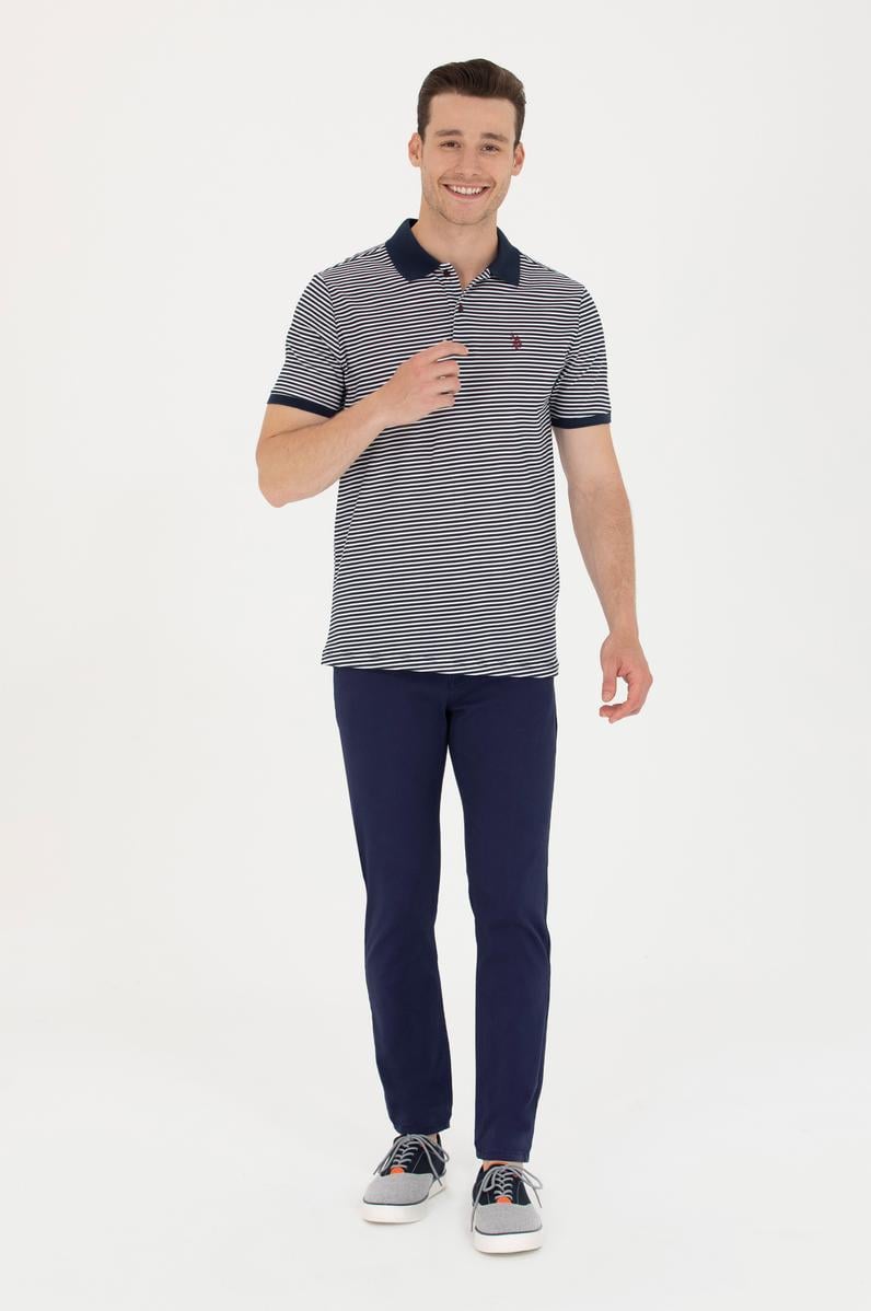 Erkek Lacivert Kanvas Pantolon