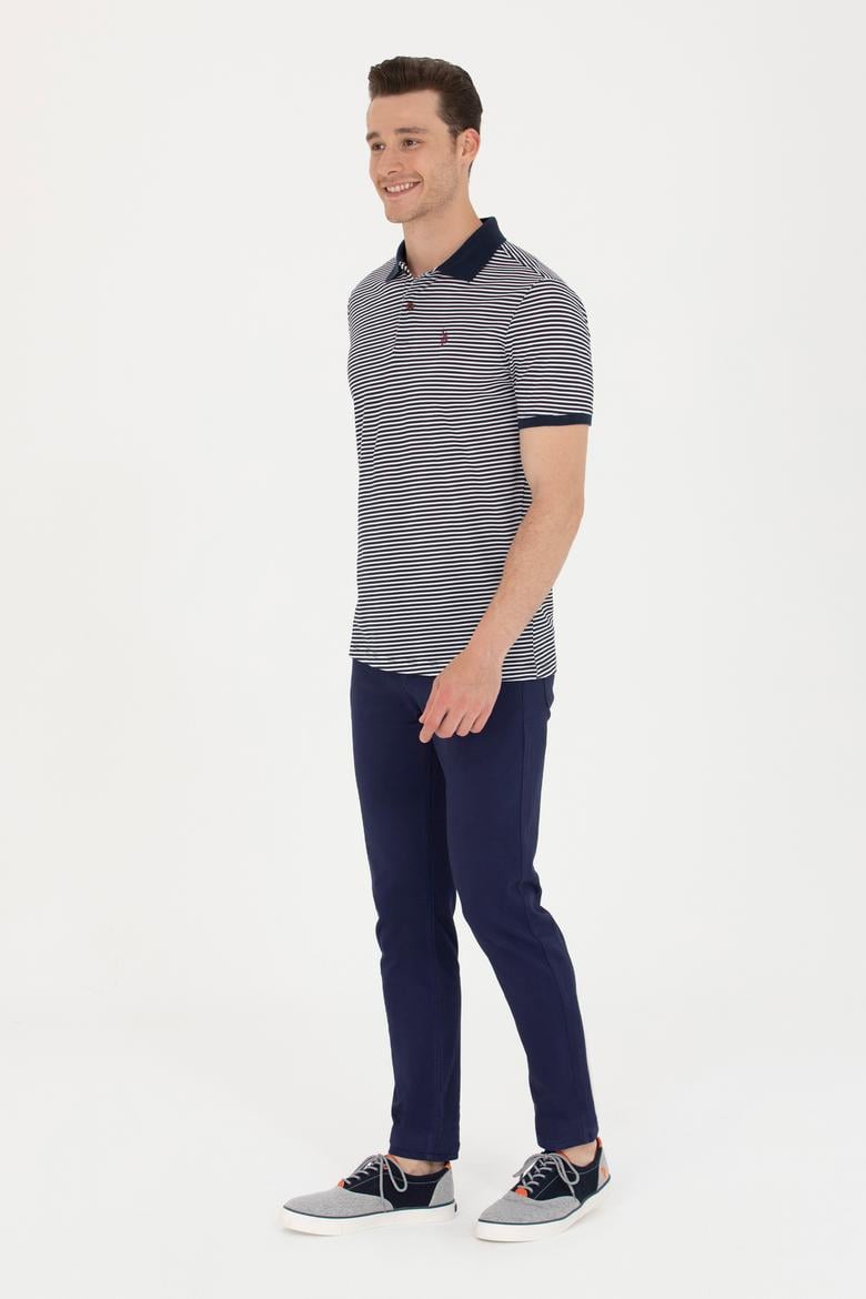 Erkek Lacivert Kanvas Pantolon - 50264626014