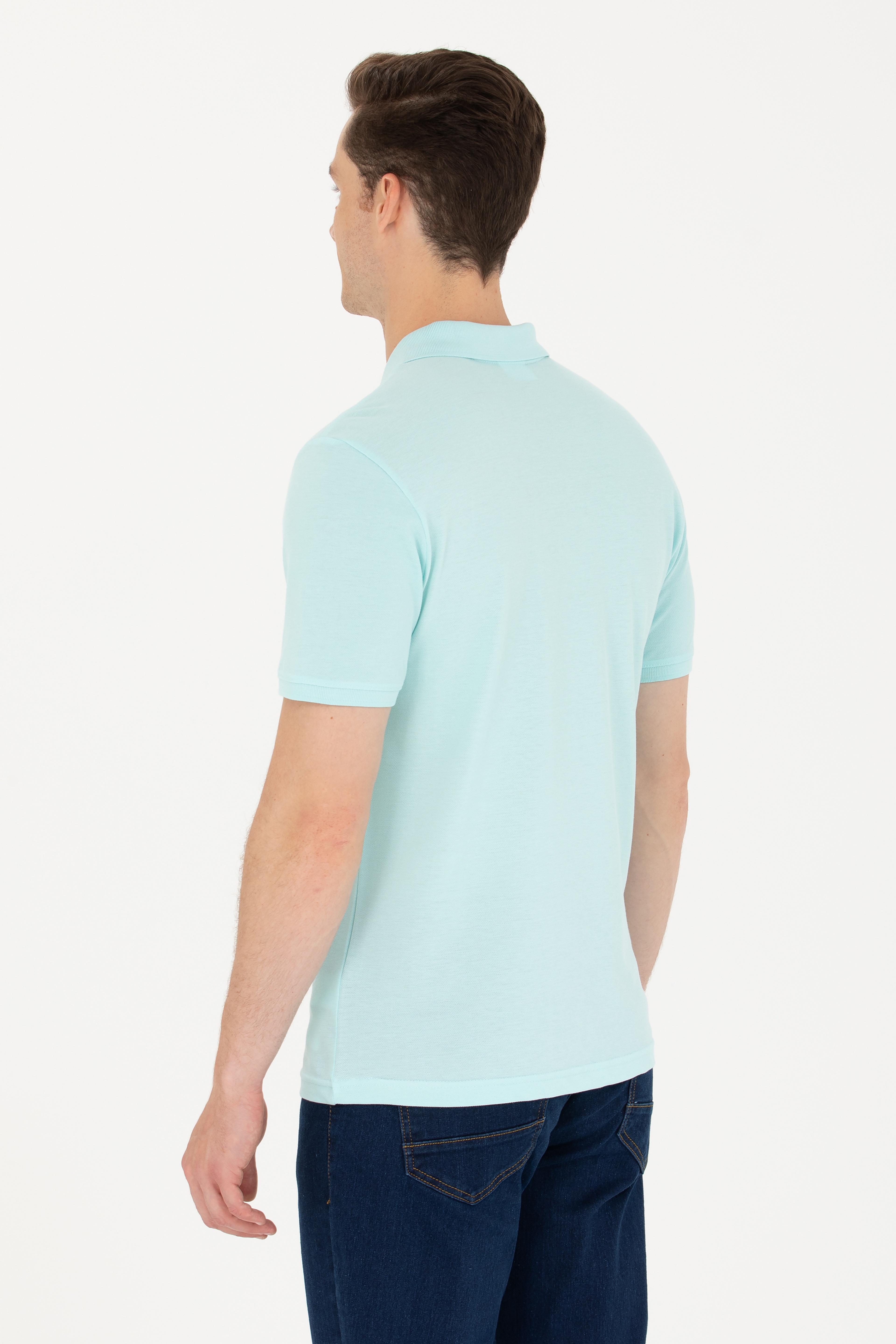 Erkek Nil Basic Polo Yaka Tişört - Image 5