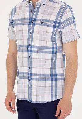 Erkek Lacivert Kısa Kollu Gömlek - 50267553007