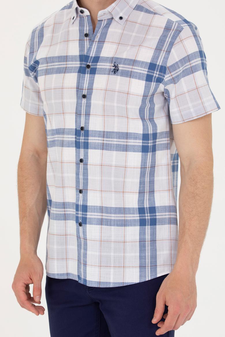 Erkek Lacivert Kısa Kollu Gömlek - 50267553007