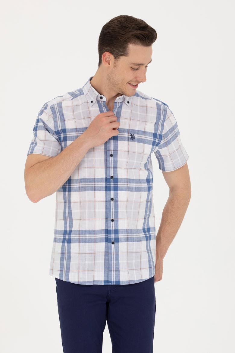 Erkek Lacivert Kısa Kollu Gömlek - 50267553007