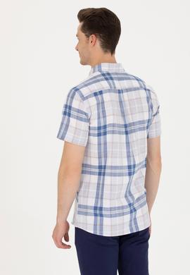 Erkek Lacivert Kısa Kollu Gömlek - 50267553007