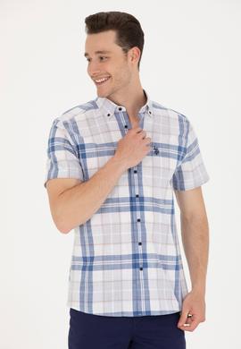 Erkek Lacivert Kısa Kollu Gömlek - 50267553007