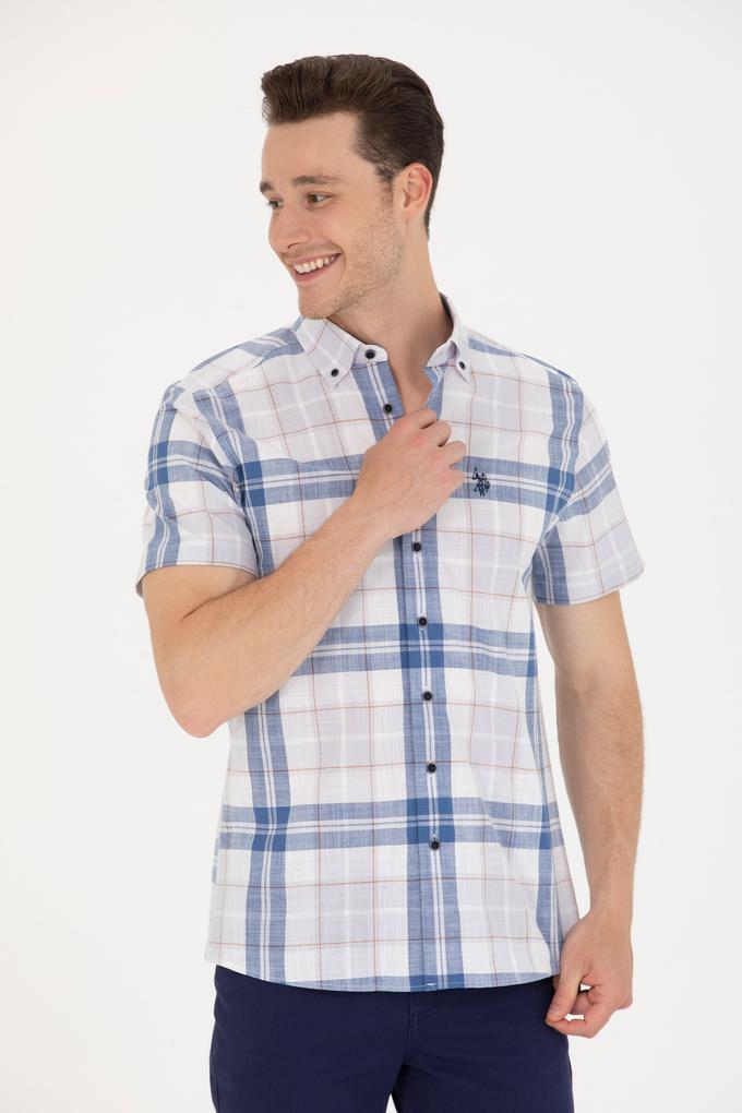 Erkek Lacivert Kısa Kollu Gömlek