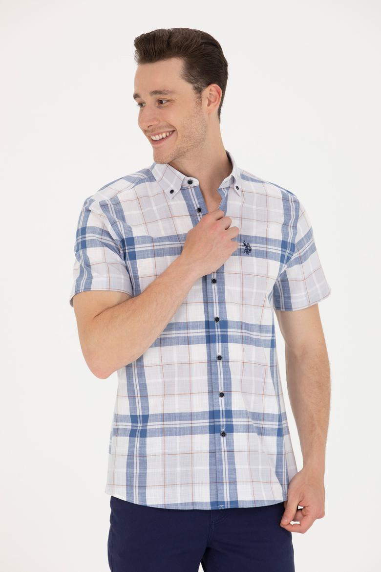 Erkek Lacivert Kısa Kollu Gömlek