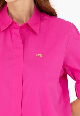 Kadın Fuşya Uzun Kollu Gömlek - 50266558036