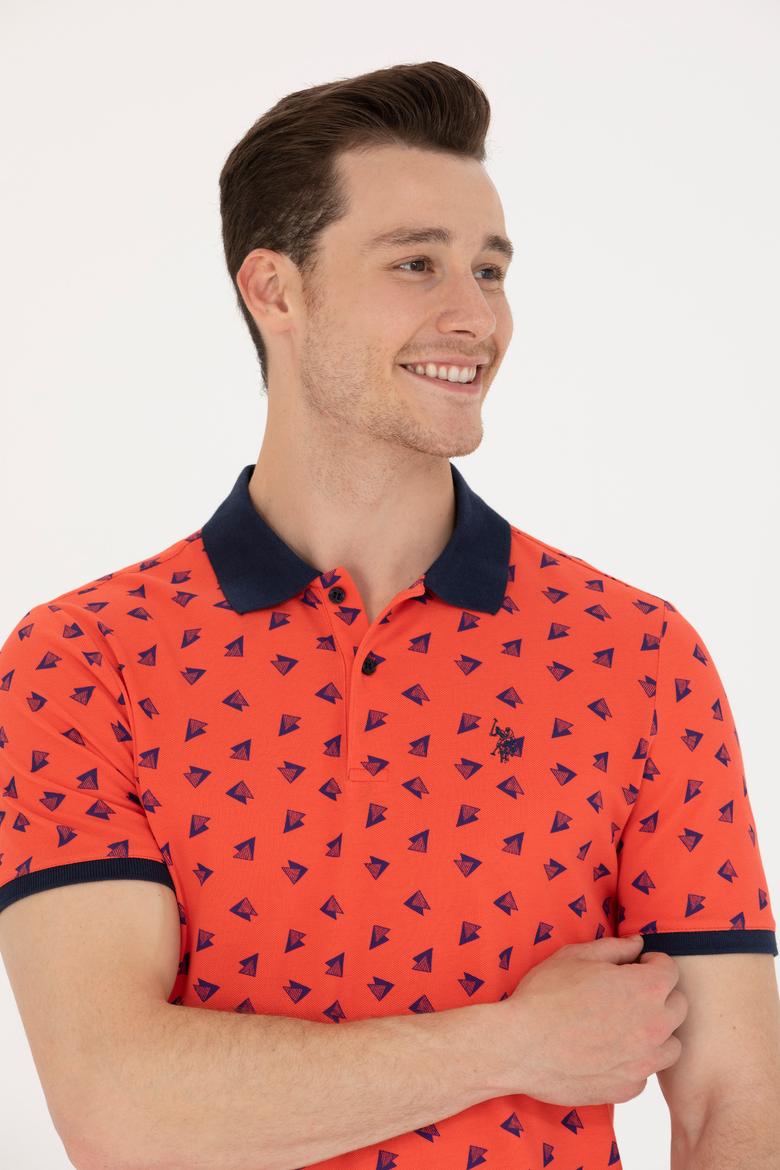 Erkek Kırmızı Polo Yaka Tişört - 50276745056