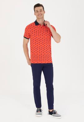 Erkek Kırmızı Polo Yaka Tişört - 50276745056