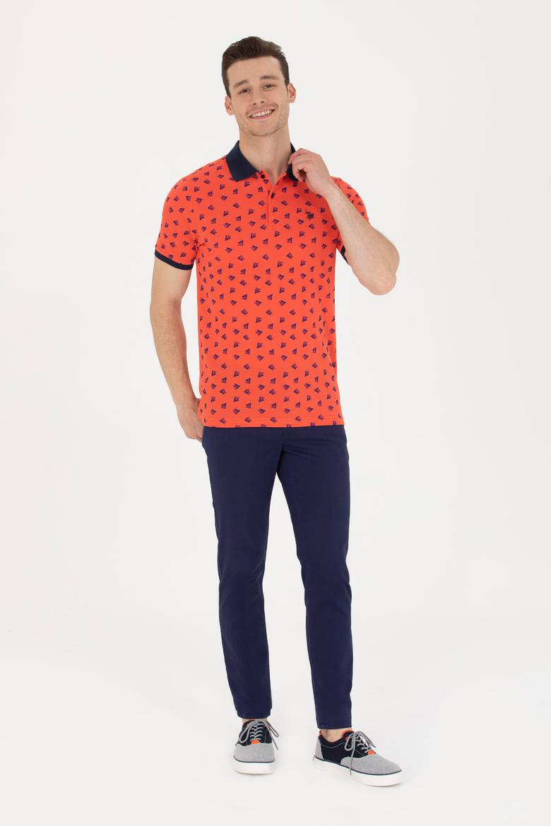 Erkek Kırmızı Polo Yaka Tişört - 50276745056