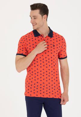 Erkek Kırmızı Polo Yaka Tişört - 50276745056