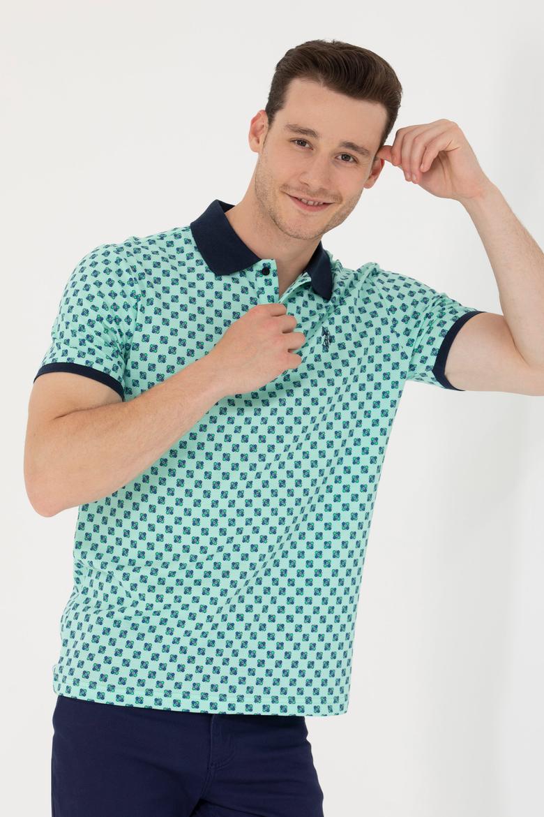 Erkek Mint Polo Yaka Tişört - 50276787006