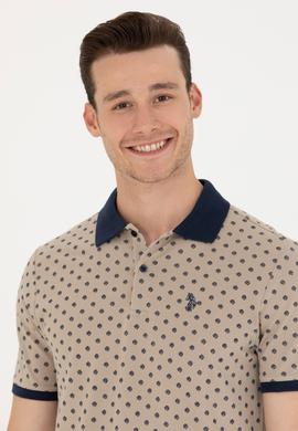 Erkek Haki Polo Yaka Tişört - 50276783047