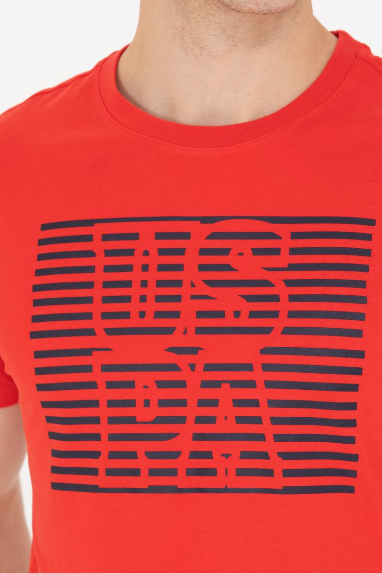 Erkek Kırmızı Bisiklet Yaka Tişört - 50264962023