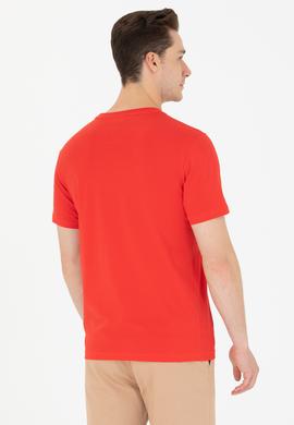 Erkek Kırmızı Bisiklet Yaka Tişört - 50264962023