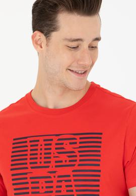 Erkek Kırmızı Bisiklet Yaka Tişört - 50264962023