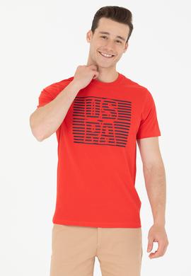 Erkek Kırmızı Bisiklet Yaka Tişört - 50264962023