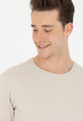 Erkek Taş Bisiklet Yaka Tişört - 50264965018