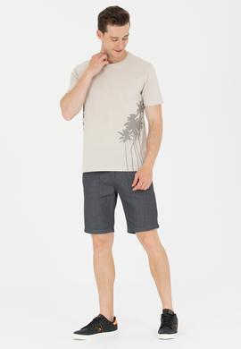 Erkek Taş Bisiklet Yaka Tişört - 50264965018