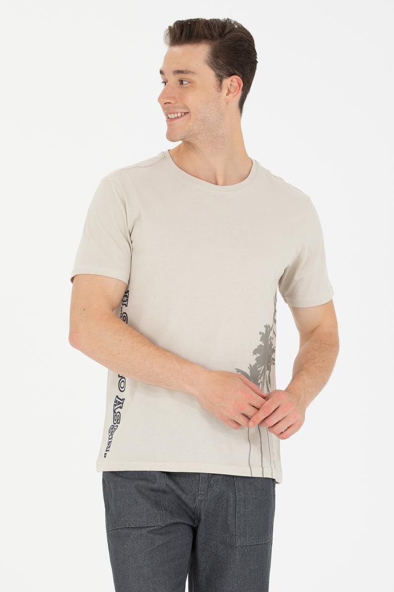 Erkek Taş Bisiklet Yaka Tişört