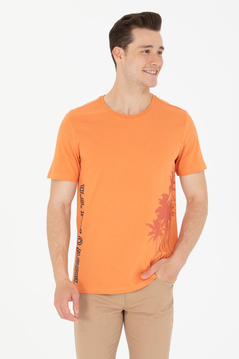 Erkek Kiremit Bisiklet Yaka Tişört - 50264965021