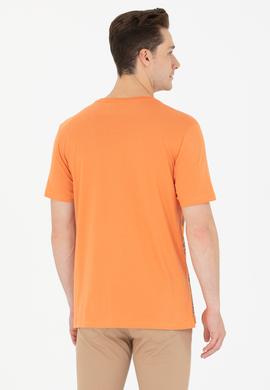 Erkek Kiremit Bisiklet Yaka Tişört - 50264965021