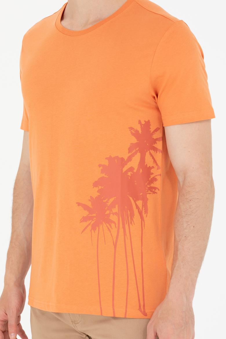 Erkek Kiremit Bisiklet Yaka Tişört - 50264965021