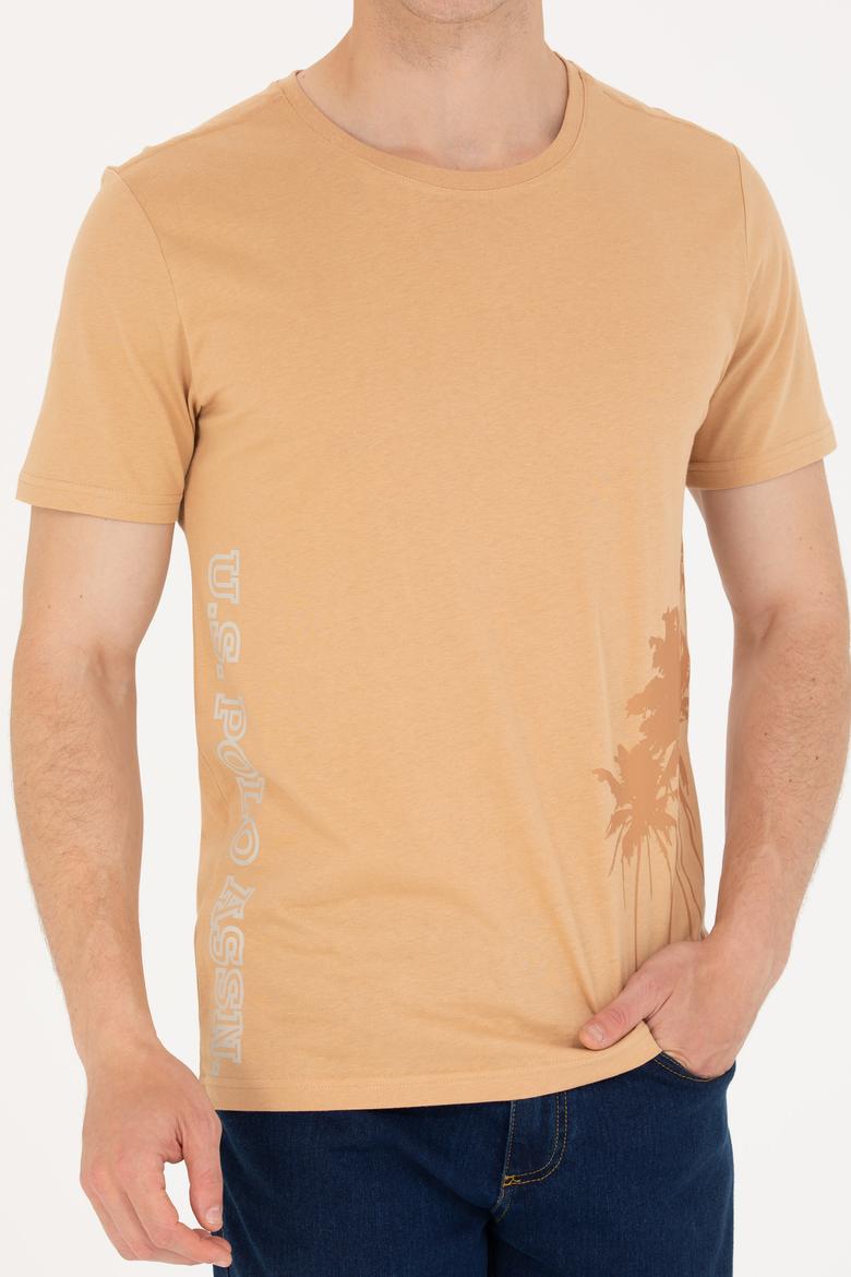 Erkek Camel Bisiklet Yaka Tişört - 50264965031