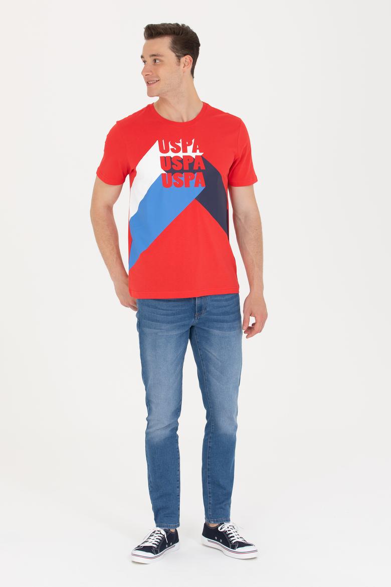 Erkek Kırmızı Bisiklet Yaka Tişört - 50264956013