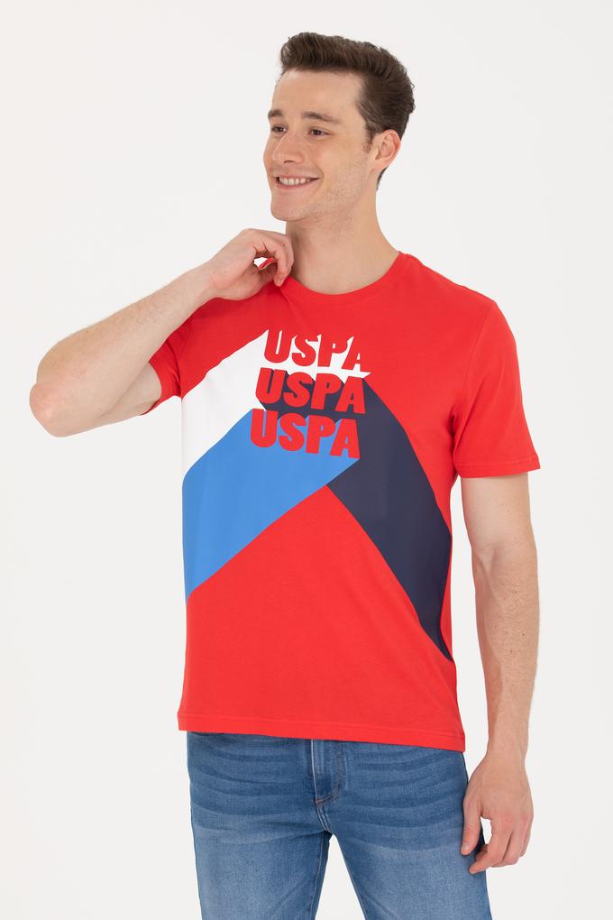 Erkek Kırmızı Bisiklet Yaka Tişört