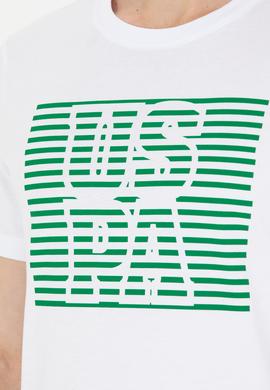 Erkek Beyaz Bisiklet Yaka Tişört - 50264962011