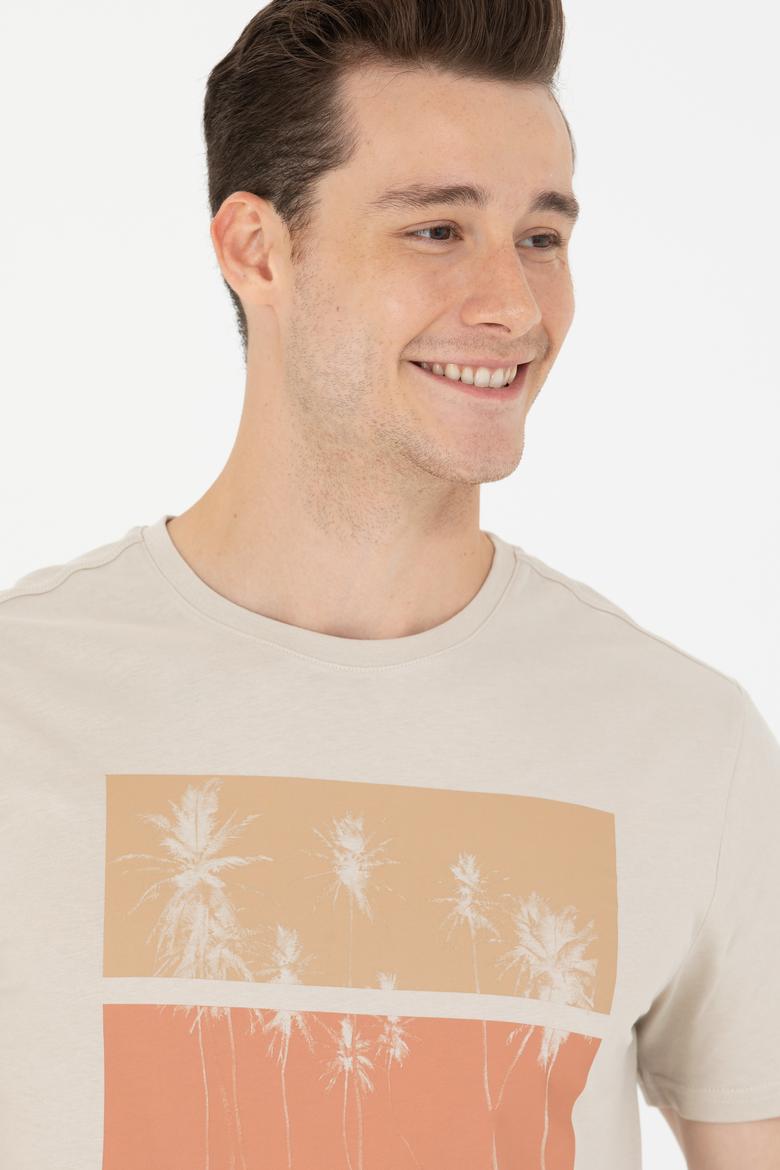 Erkek Taş Bisiklet Yaka Tişört - 50264934023