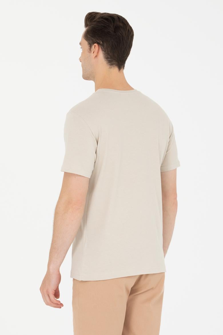 Erkek Taş Bisiklet Yaka Tişört - 50264934023