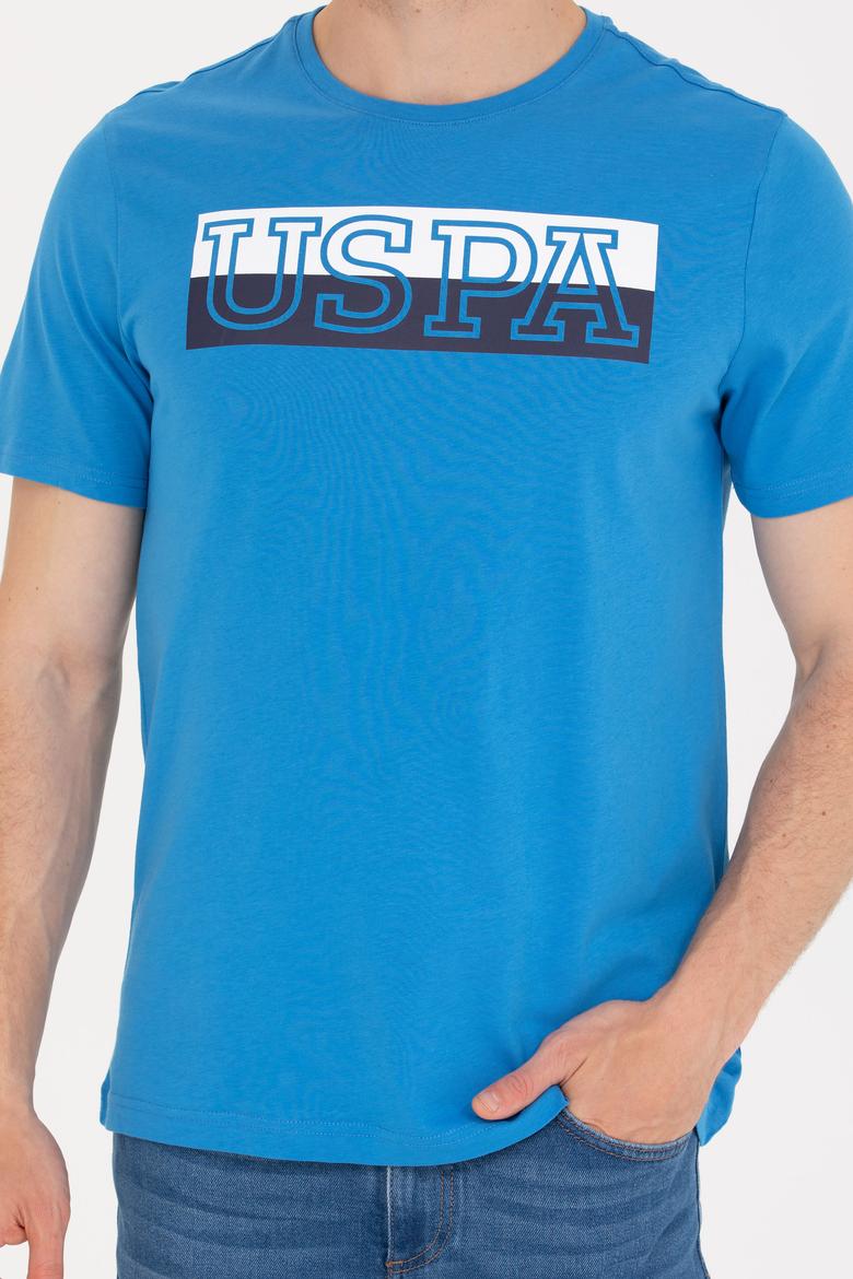 Erkek Saks Bisiklet Yaka Tişört - 50264954026