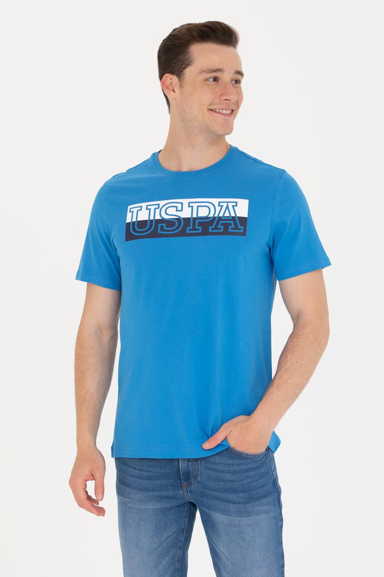 Erkek Saks Bisiklet Yaka Tişört - 50264954026