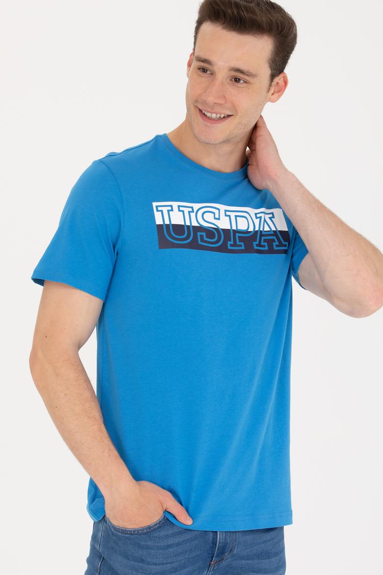 Erkek Saks Bisiklet Yaka Tişört - 50264954026