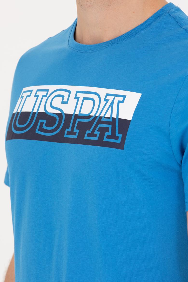 Erkek Saks Bisiklet Yaka Tişört - 50264954026