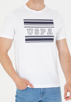 Erkek Beyaz Bisiklet Yaka Tişört - 50264961020