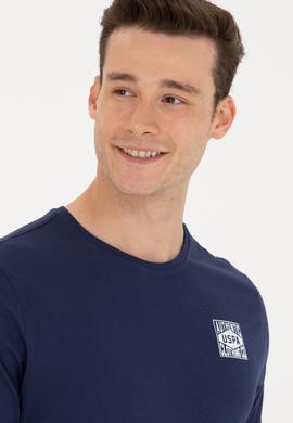 Erkek Lacivert Bisiklet Yaka Tişört - 50264977027