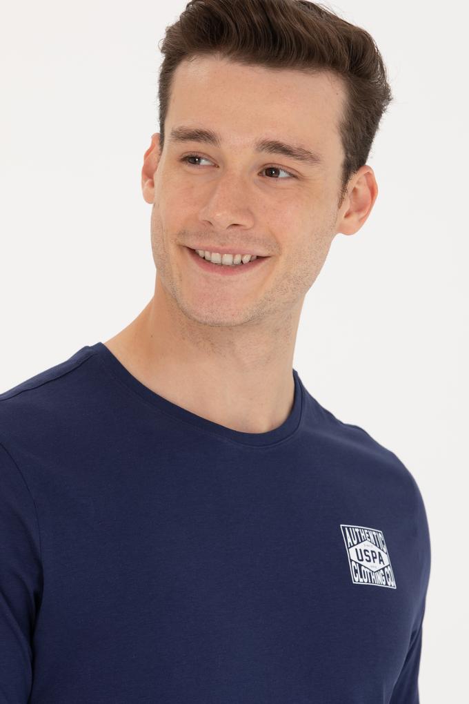 Erkek Lacivert Bisiklet Yaka Tişört