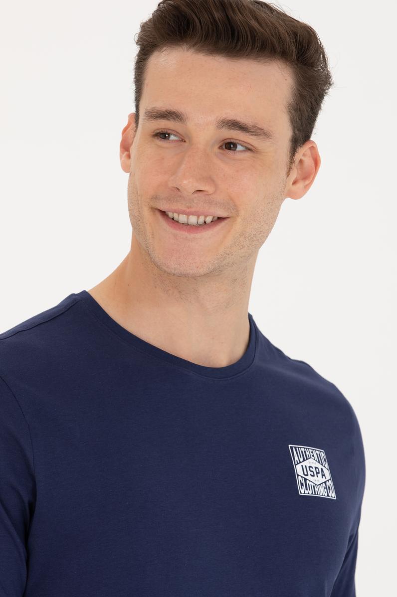 Erkek Lacivert Bisiklet Yaka Tişört