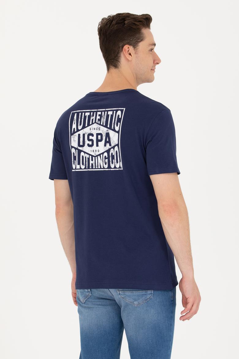 Erkek Lacivert Bisiklet Yaka Tişört - 50264977027