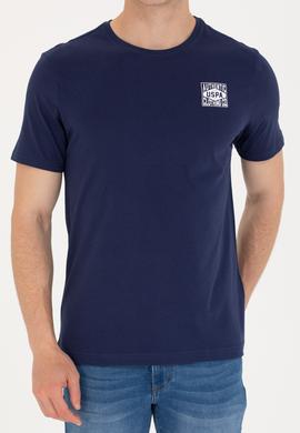 Erkek Lacivert Bisiklet Yaka Tişört - 50264977027