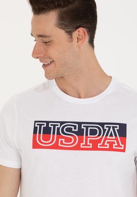 Erkek Beyaz Bisiklet Yaka Tişört - 50264954057