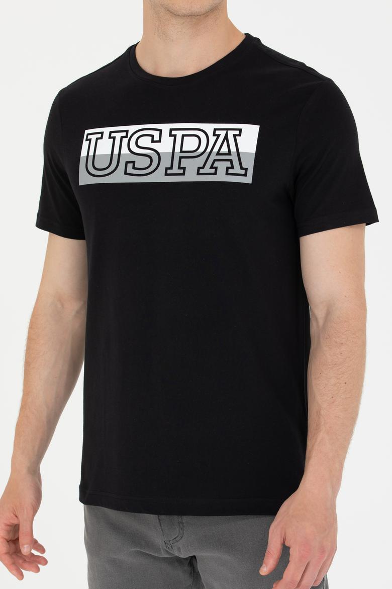 Erkek Siyah Bisiklet Yaka Tişört - 50264954061