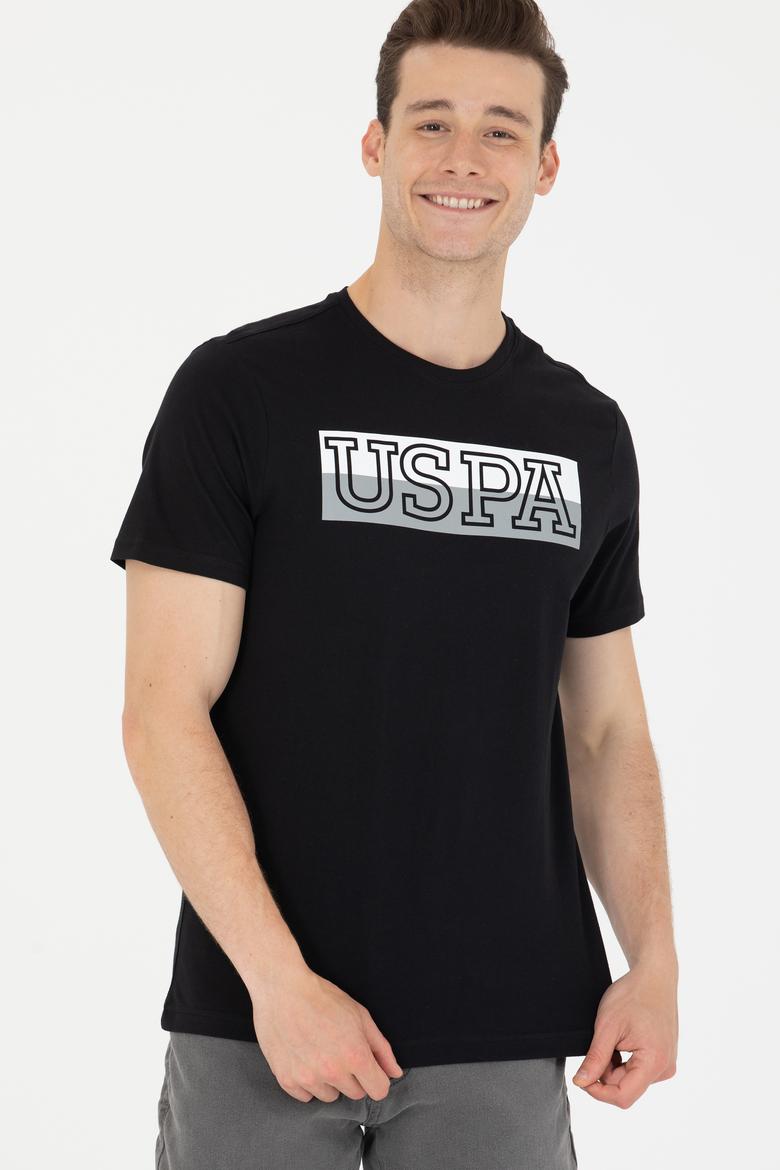 Erkek Siyah Bisiklet Yaka Tişört